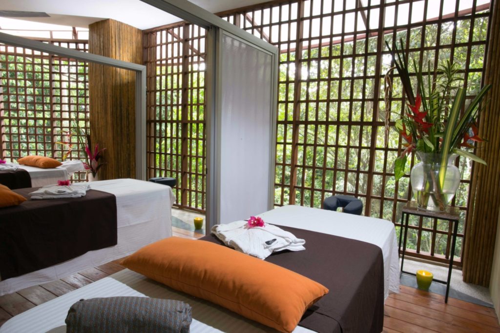 Your private in-house spa with soothing sounds of the rainforest and ocean is perfect for a relaxing massage.