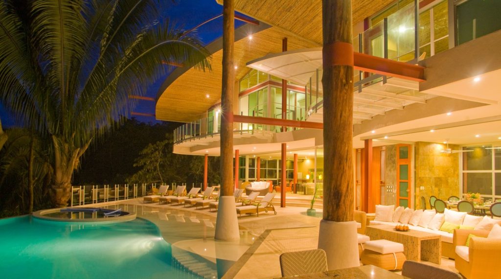 A swim at night could be one of the most perfect ways to relax while on vacation.
