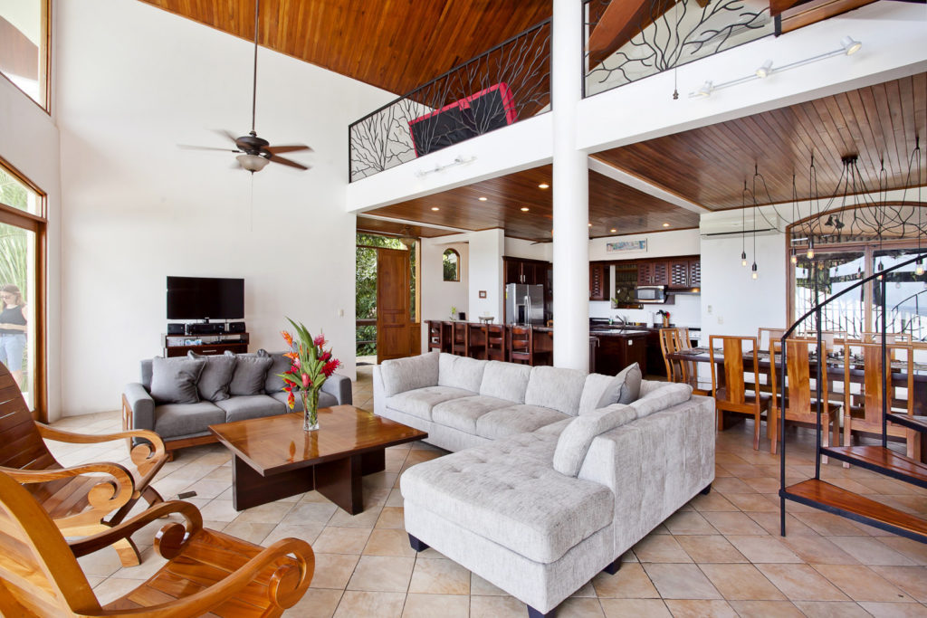 The overall view of the main floor shows the exceptional layout and gorgeous decor.