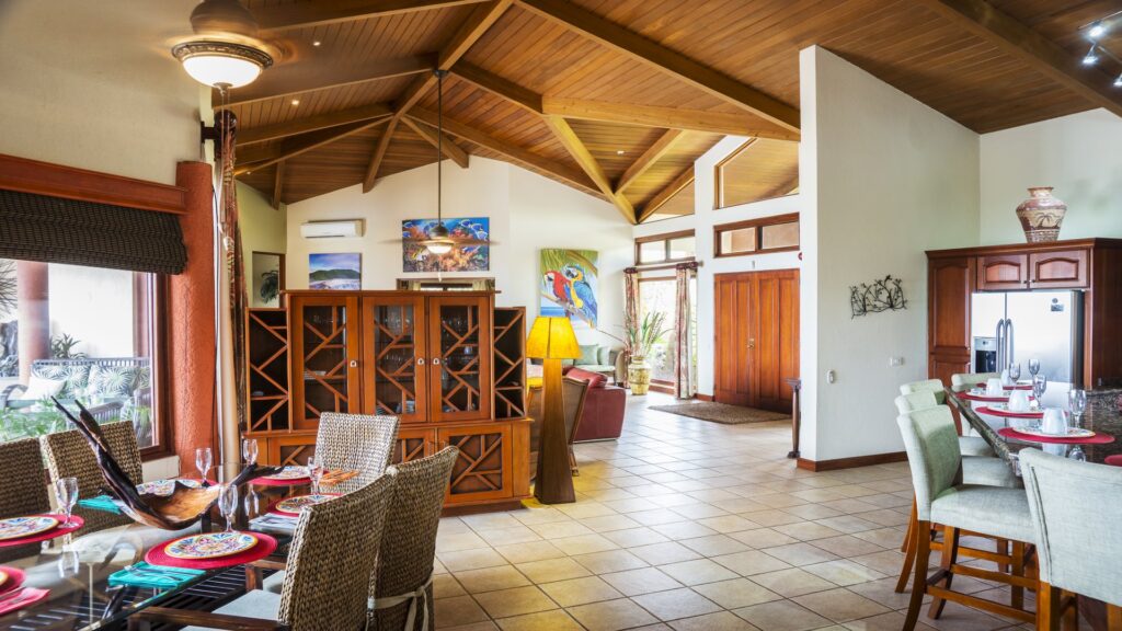 What else to do other than talk about the trip in this area. The kitchen area can be used for so many functions to finish out your day with beautiful views at papagayo