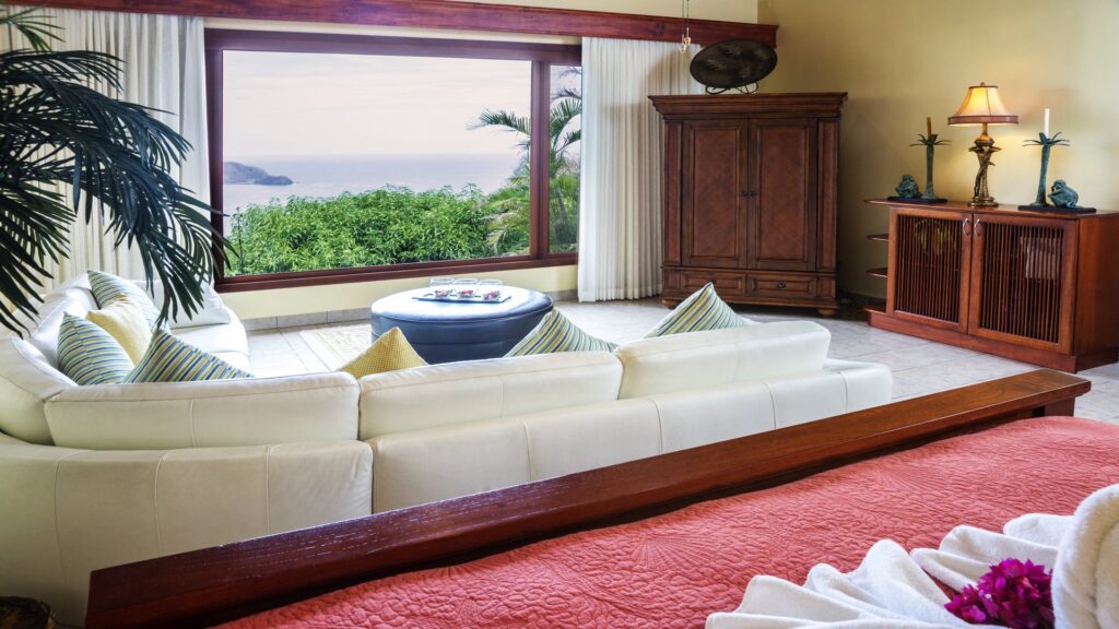 Look at these views, while sitting in this bedroom. Relax or read a book the choice is yours to do what you want.  