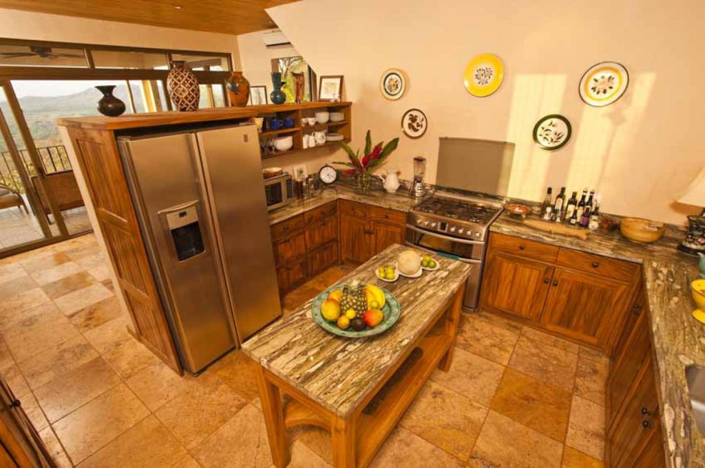 Rustic interior design kitchen with all necesary extras