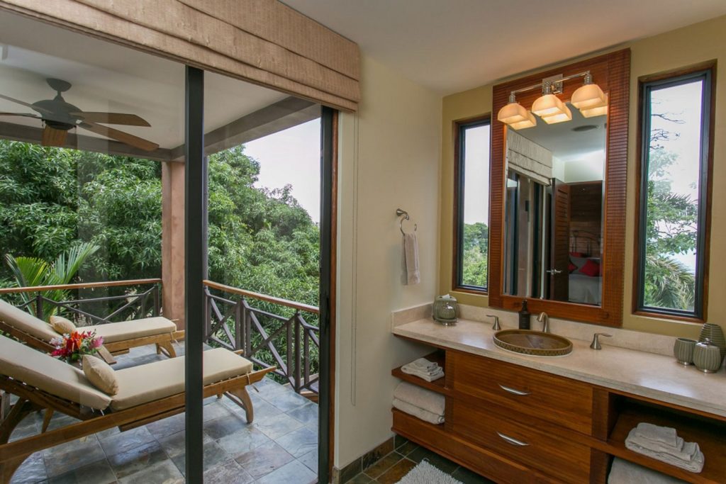Step out of your ensuite bathroom direct onto your private balcony surrounded by rainforest.