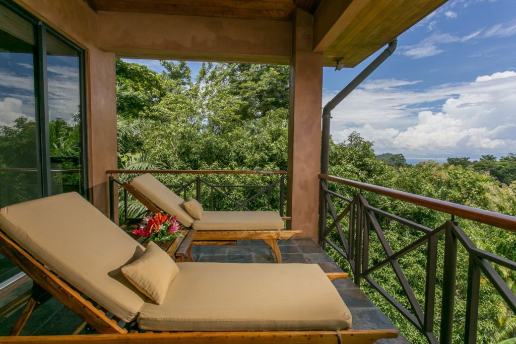 The villa offers many areas for privacy away from the rest of the group.
