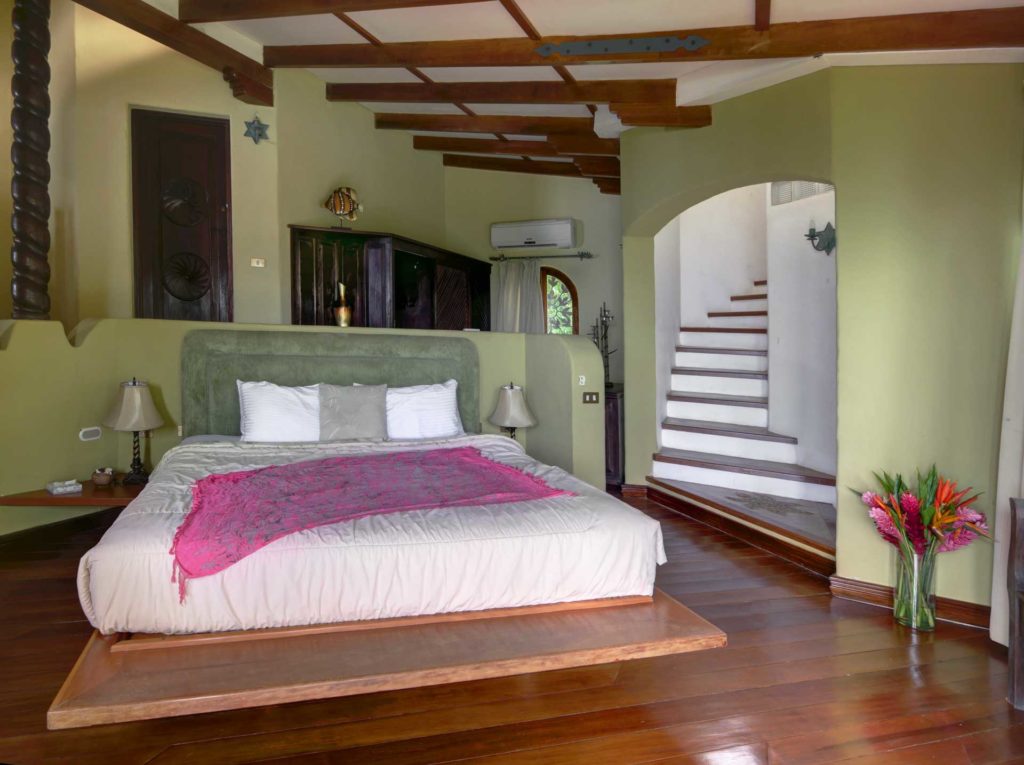 Relax in your comfortable king bed in the master bedroom after a fun day at the beautiful Dominical beaches.