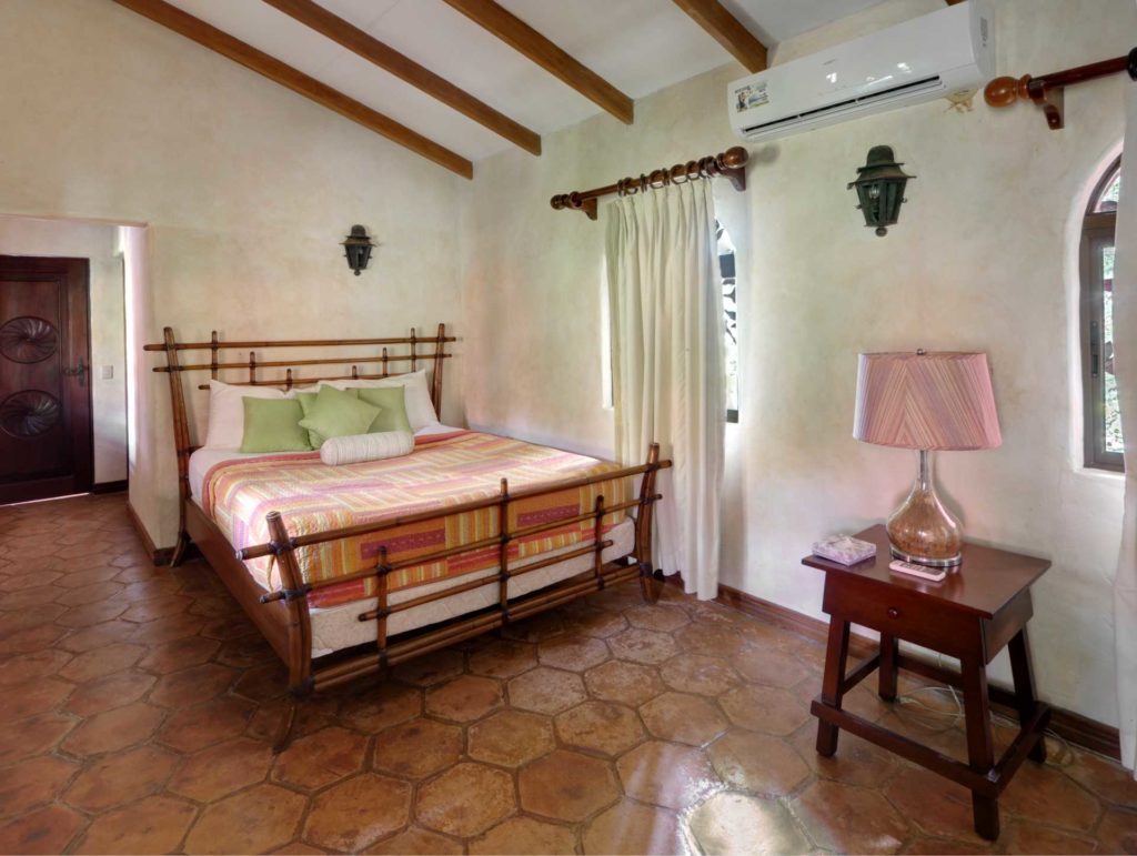 The main house has two bedrooms, one king and one queen, both with ensuite baths.