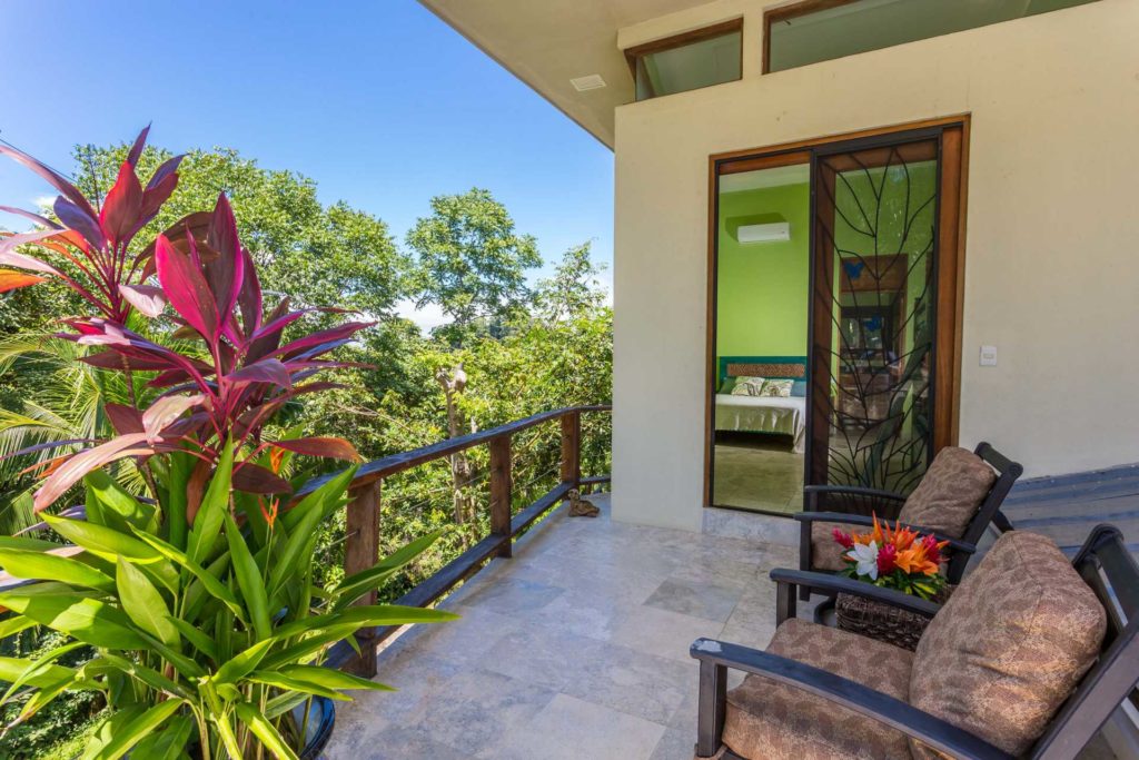 This private balcony off the rainforest bedroom will provide hours of relaxing privacy during your Manuel Antonio vacation.