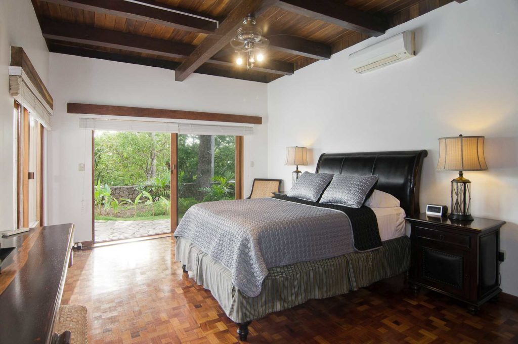 Each bedroom is gorgeously designed and air-conditioned with unique views of the outdoors.