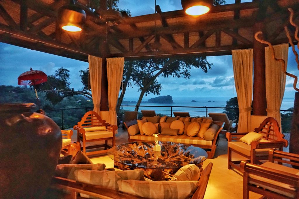 The ocean view in the evening is an awesome sight from the main living area.