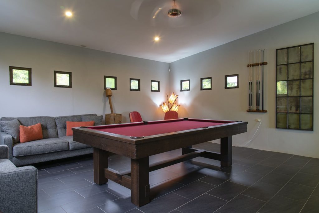 The games room is the perfect spot for entertainment and enjoying the company of your family.