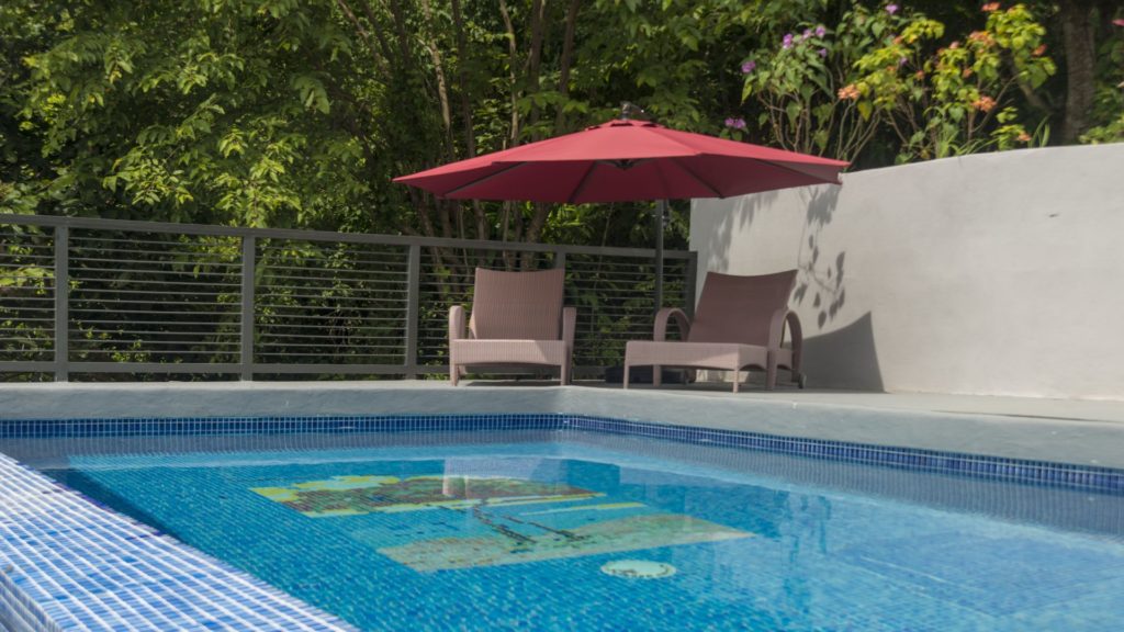 Take a nap or read a good book next to your private pool.