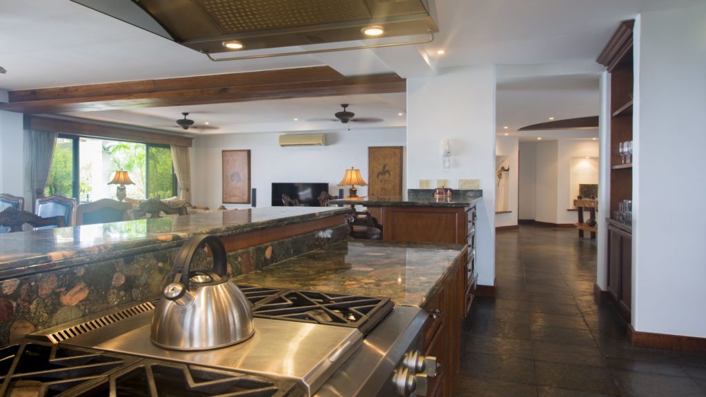 The kitchen is beautifullydesigned and has everything you or your optional private chef will need to prepare a wonderful meal for the group.