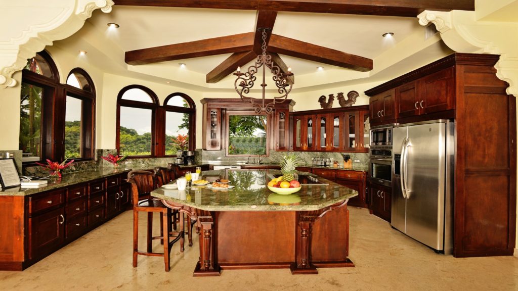 Enjoy the kitchen and all its splendid space for all your guests.  
