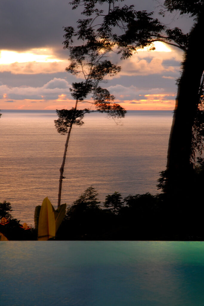 Take in the stunning ocean views as the sun sets into the Pacific.