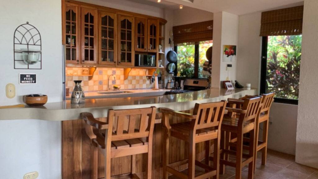 Enjoy this large gourmet kitchen filled with modern appliances or we can arrange for a private chef to cook for you.