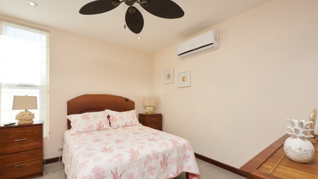 Each bedroom has air conditioning and ceiling fans to keep cool at night.