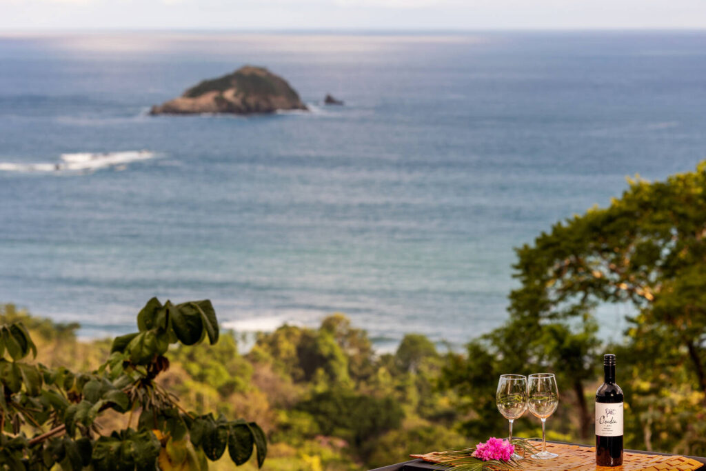 Enjoy a glass of wine with your once-in-a-lifetime ocean view.