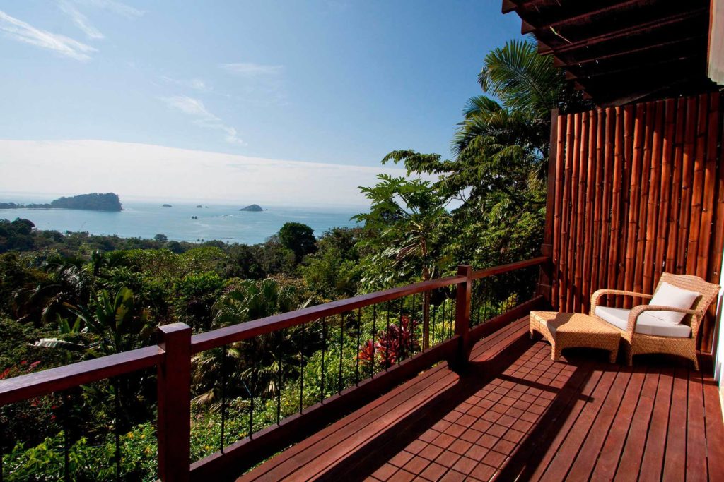 This amazing balcony is the perfect spot to enjoy some fresh Costa Rican coffee in the morning.