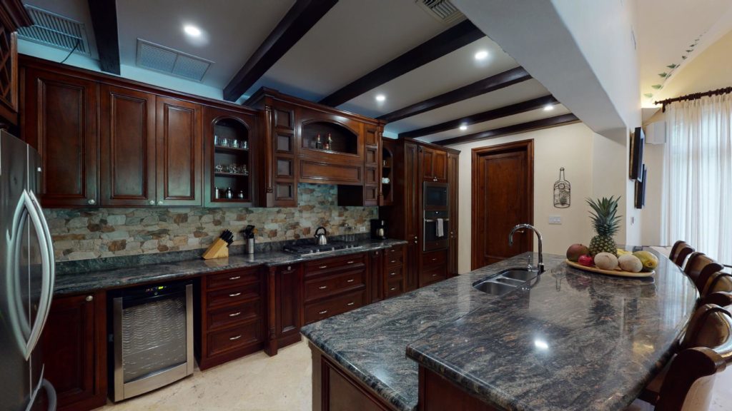 In this inviting, well-equipped kitchen, every meal is a celebration.