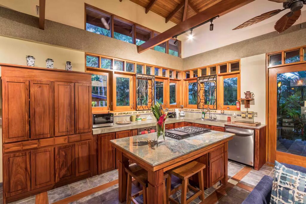 Make use of this incredible modern kitchen or allow us to arrange a private chef to cater for your family.