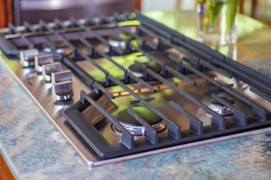 High-end appliances feature in your gourmet kitchen.