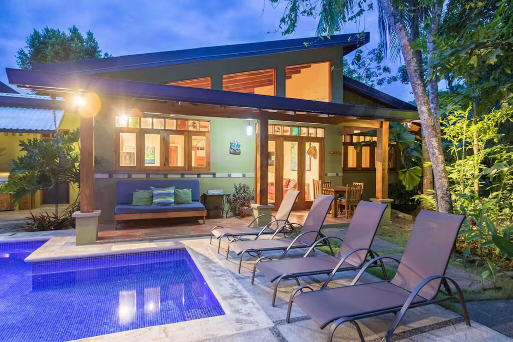 You won't find a better vacation villa right on Jaco beach for you and your family.
