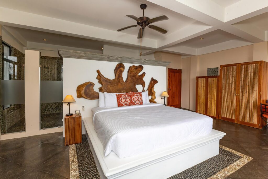 Exquisitely designed spacious bedroom