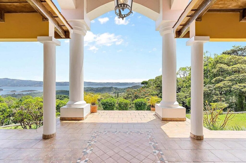 Just look at this view, from the main entrance of this mansion