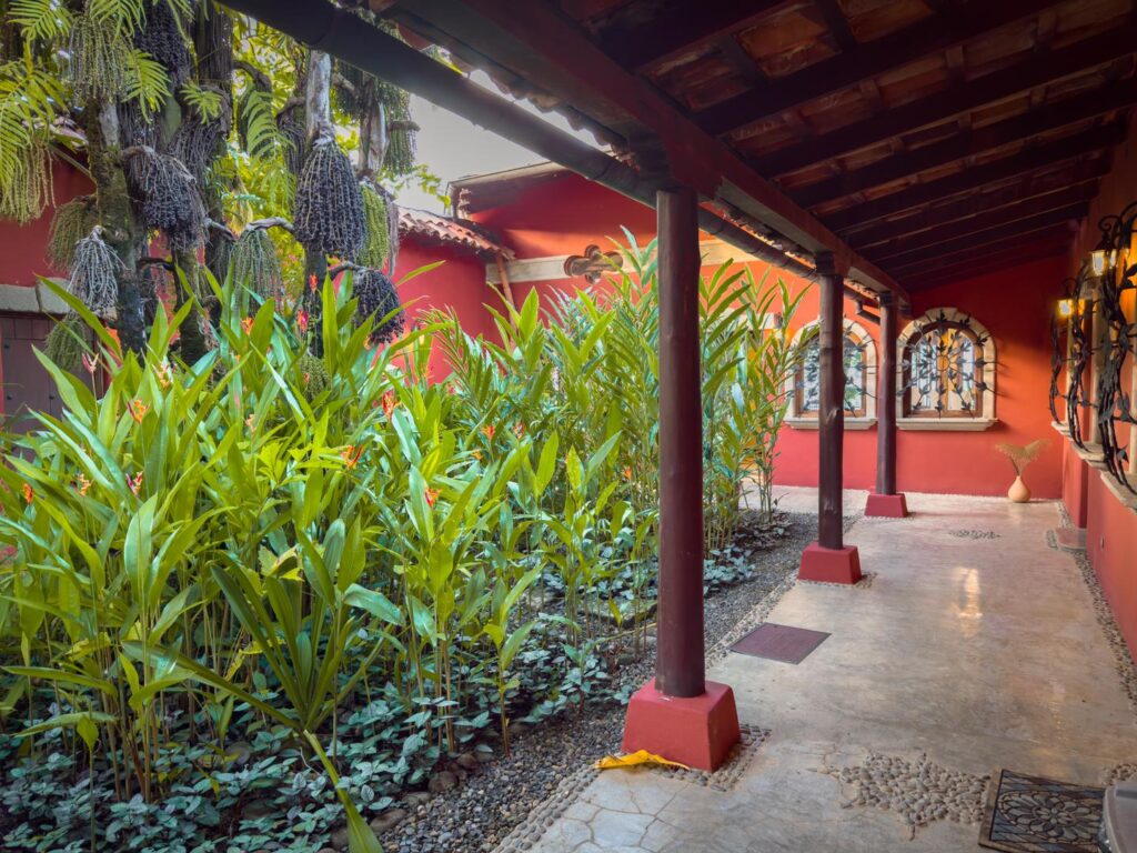 Lush exotic gardens everywhere you look.