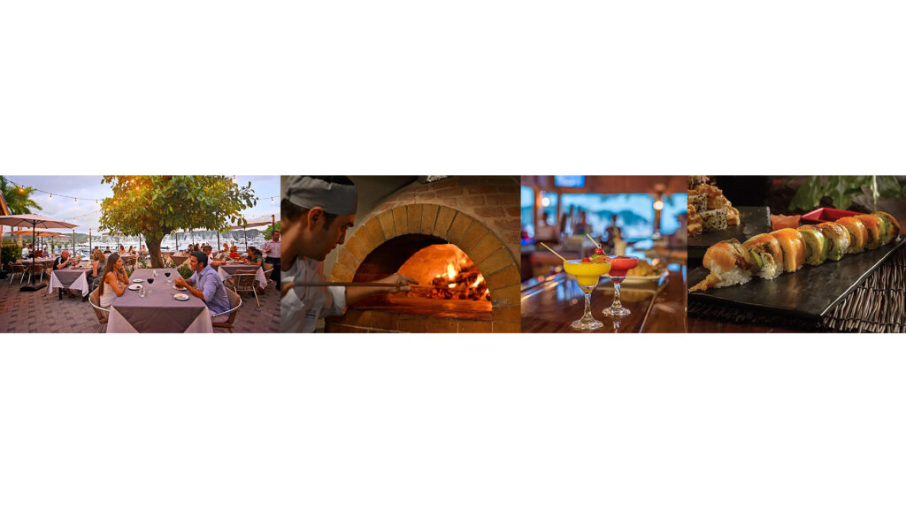 From waterfront dining to international cuisine, Los Sueños offers a variety of restaurant experiences just minutes from the villa.