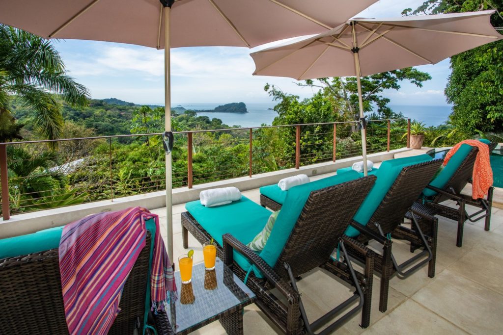 Sunbathe on your private pool deck while watching the monkeys and tropical birds play in the treetops.