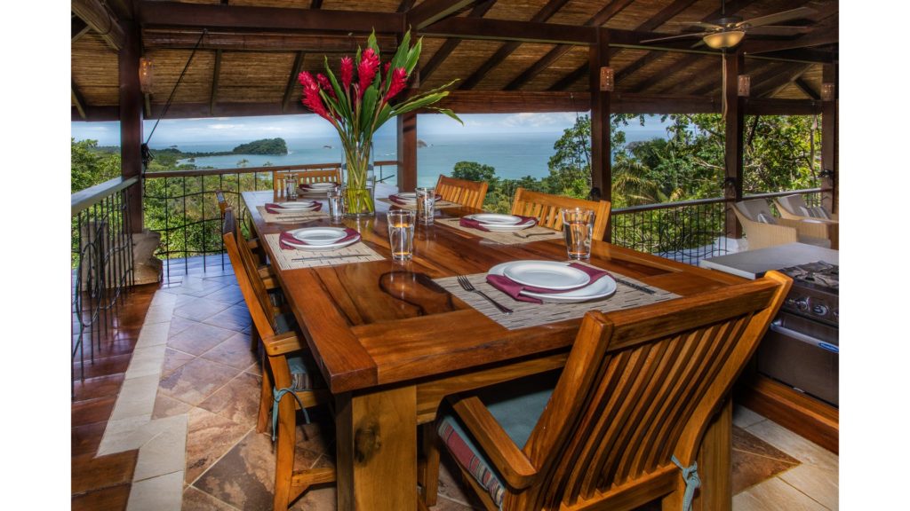 Enjoy good food and company while tropical breezes and stunning views envelope you.