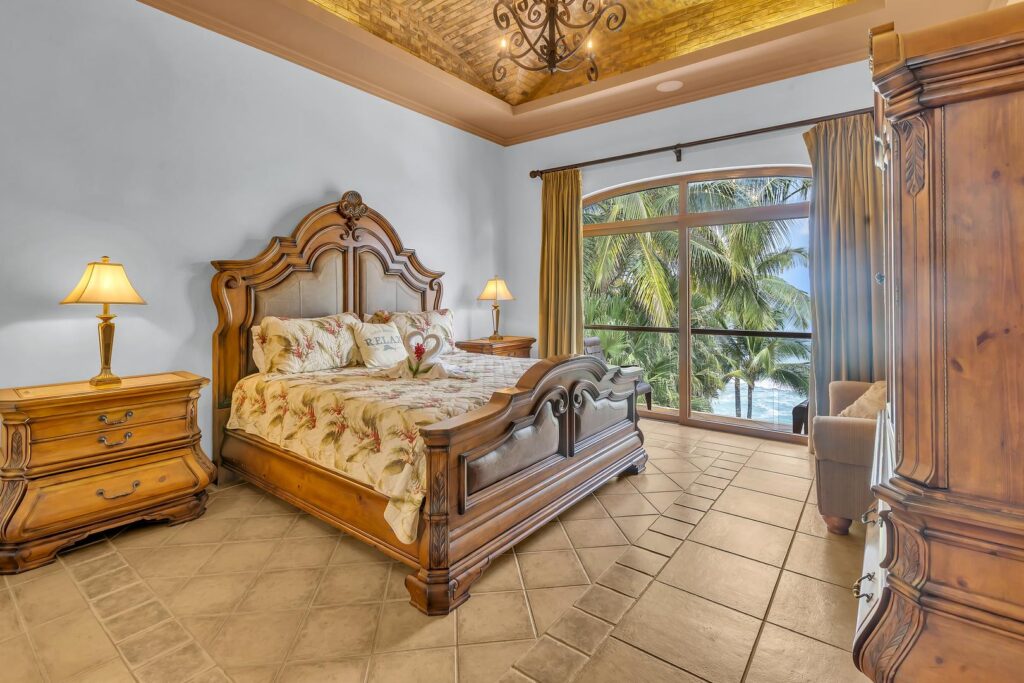 Wake up to the sound of the waves in a warm, elegant suite.
