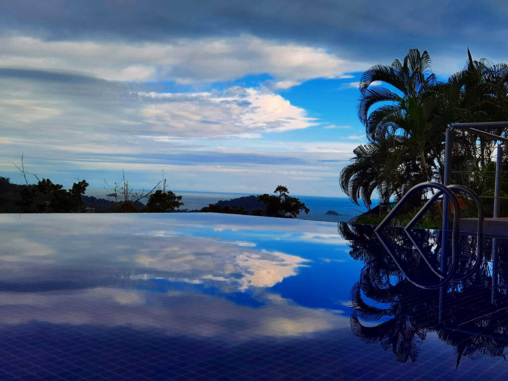 The pool at this luxury villa is perfect to cool off after a day exploring Manuel Antonio.