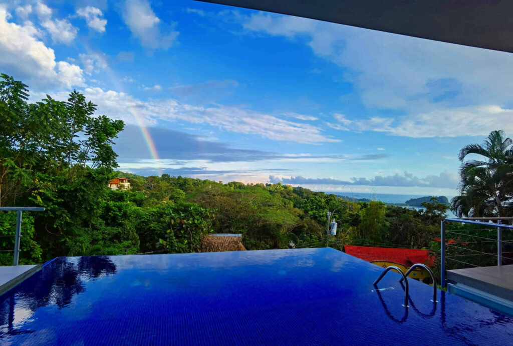 Experience sunsets, rainbows, ocean views, and tropical nature right from the pool, have a lazy family pool day!