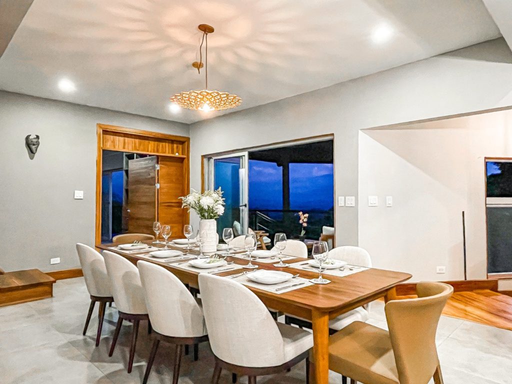 A luxurious way to spend an evening in this superb dining room.