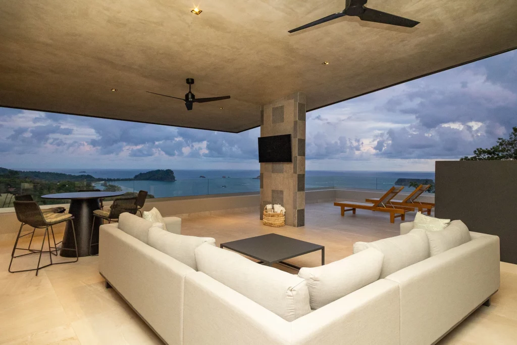 Experience top ocean views of Manuel Antonio from nearly every level of the home.