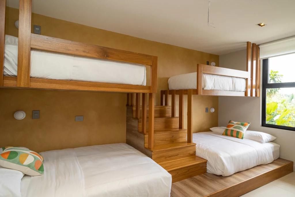 A fun bedroom with bunkbeds, this vacation will be the adventure of a lifetime for younger guests.