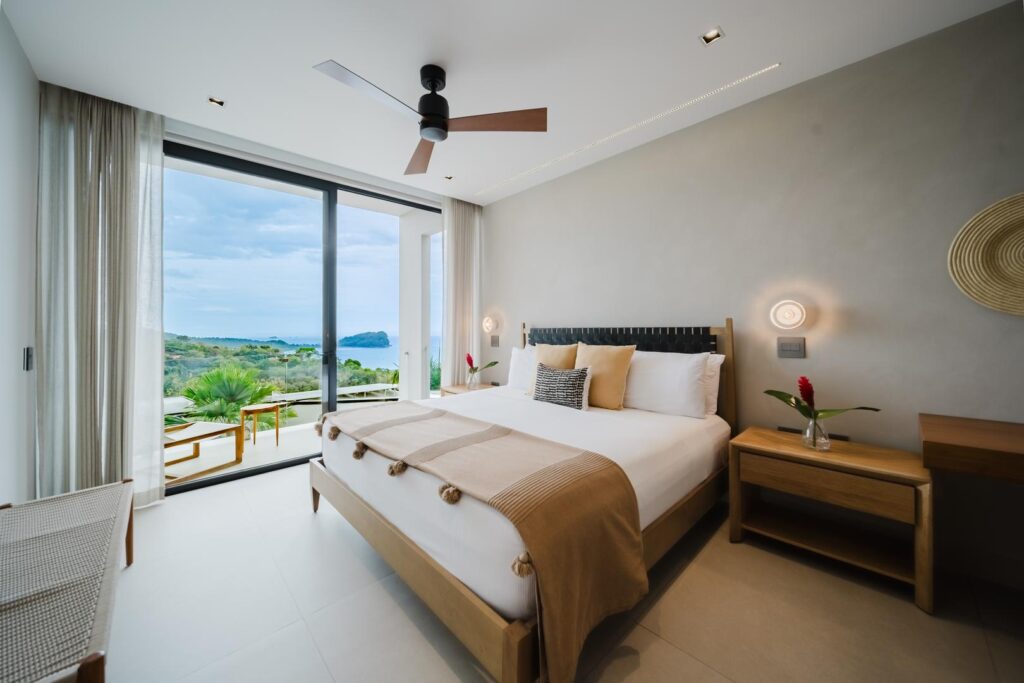 Wake up to ocean views framed by clean lines and soft light—a calm, private retreat above the coastline.