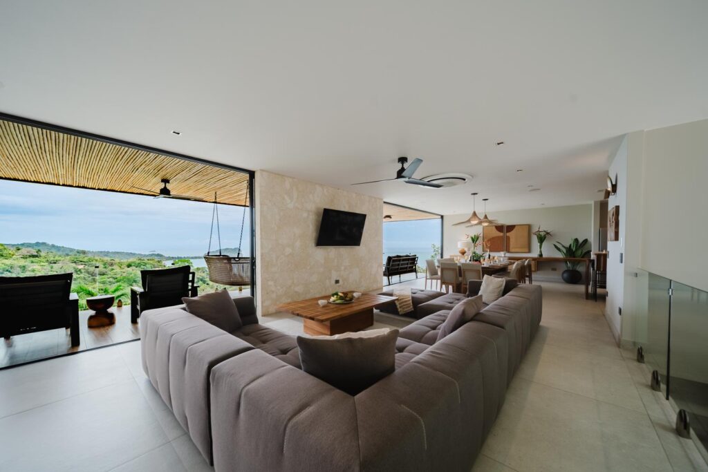 Designed for gathering—open spaces, ocean views, and a seamless flow from living to dining to terrace.