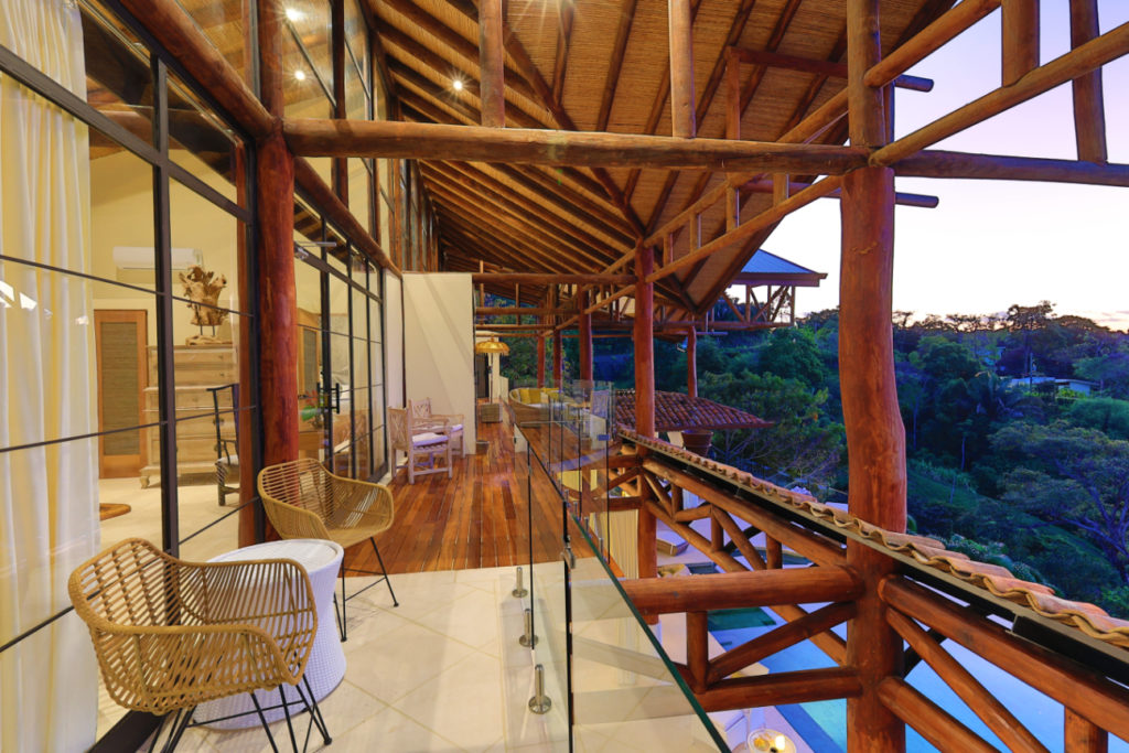 Tucked within the lush rainforest of Manuel Antonio, this villa offers multiple balconies boasting breathtaking panoramic views.