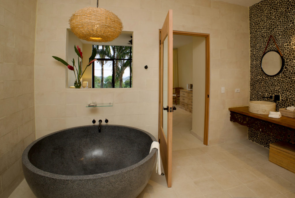  No detail has been spared in the design. of this beautiful bathroom.

