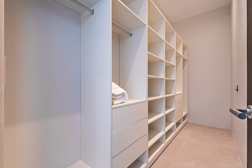 You won't be living out of a suitcase in this incredible villa. Superbly-designed walk-in closets offer plenty of storage.