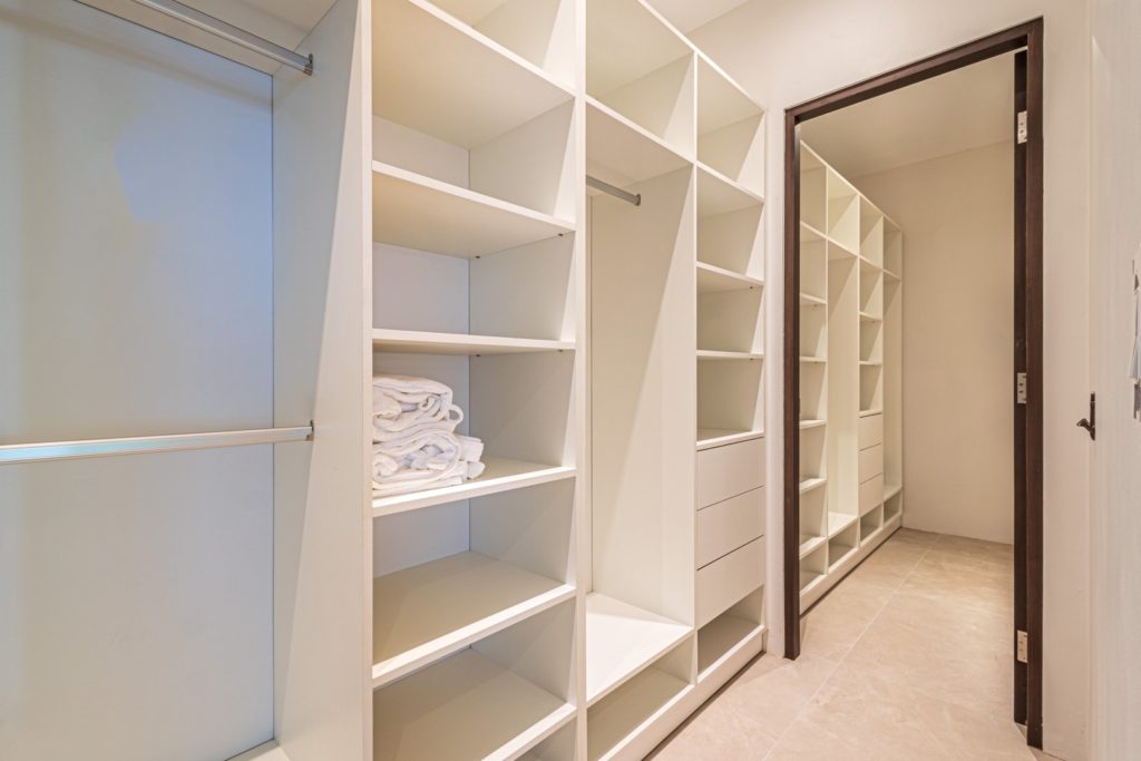 Plenty of storage space in the huge walk-in closets.