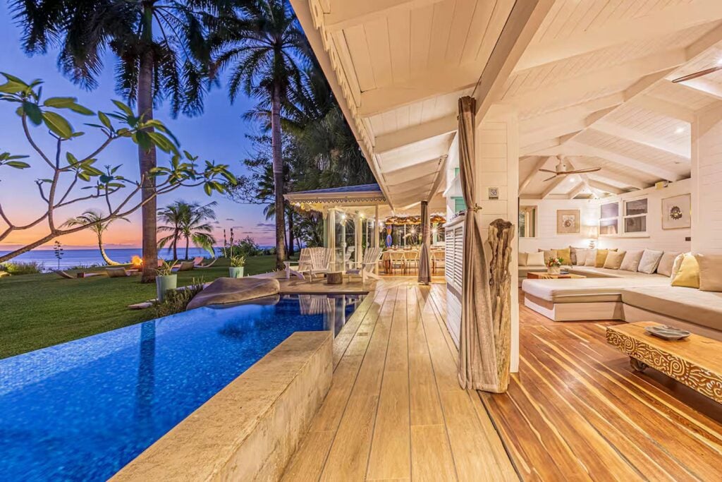 gorgeous beachfront villa