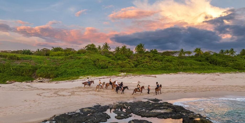 Horseback riding along the beach is just one of the many adventures in the area. Ask your concierge for more ideas!