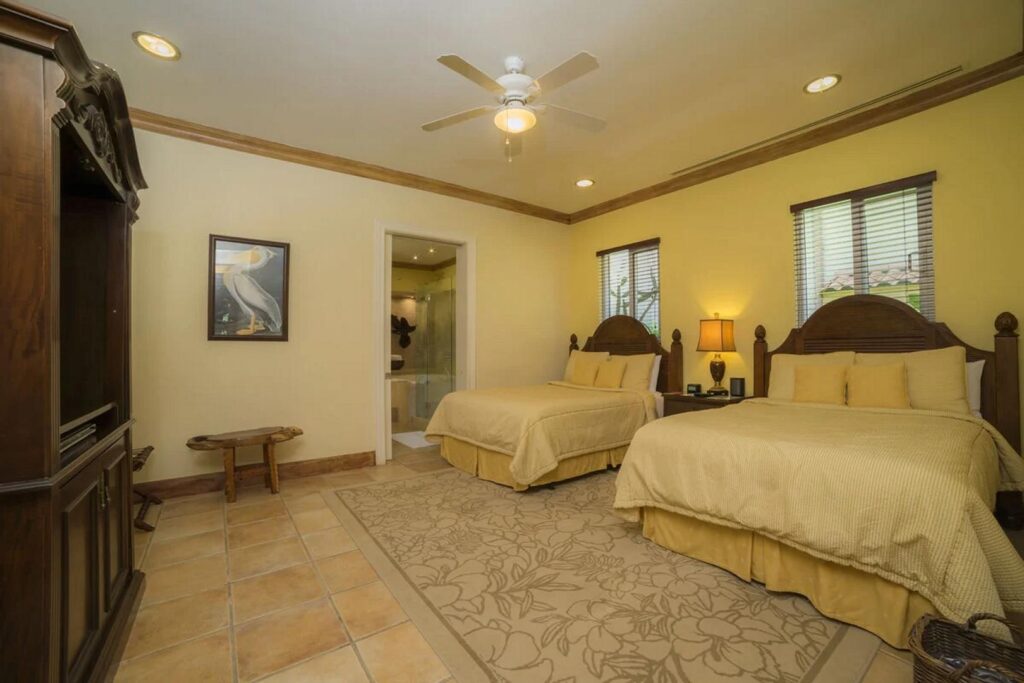 A couple of the bedrooms have 2 double beds, increasing the maximum occupancy for larger groups.