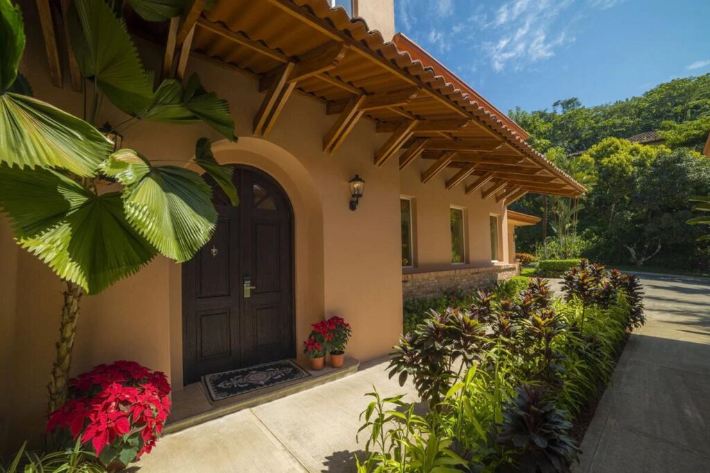 The entrance of the home is elegant and welcoming.
