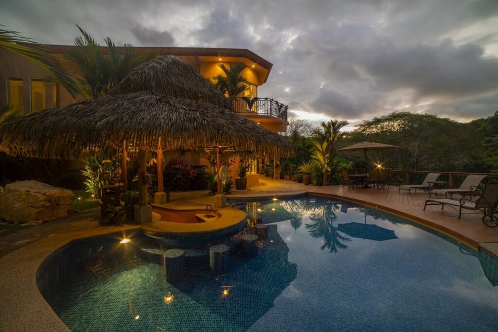 Any time of the day, chill at the sunken swim-up bar in the pool with a cool drink.