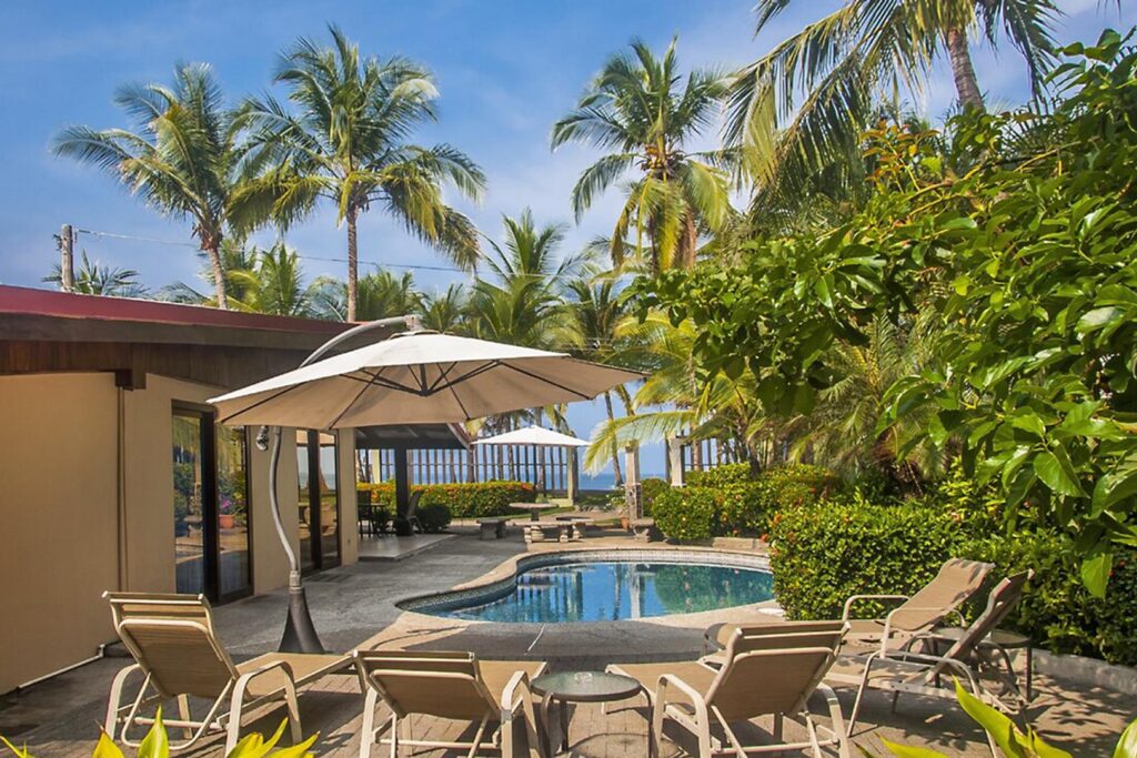 Cool off in your private beachfront pool or relax in the generous outdoor areas.